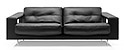 Zweisitziges Sofa
